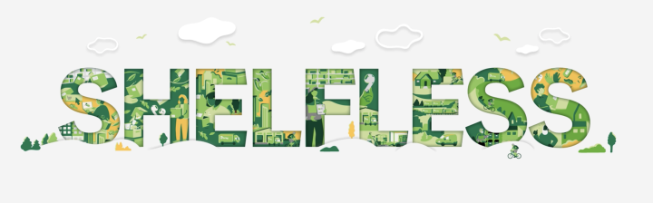 Illustration of the word Shelfless